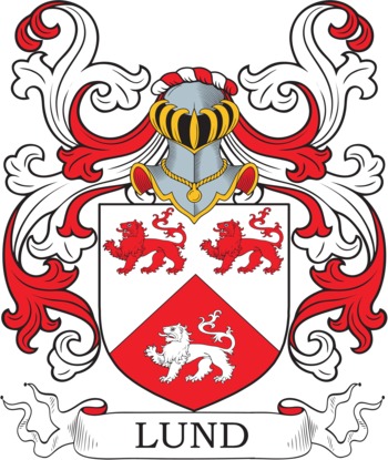 LUND family crest